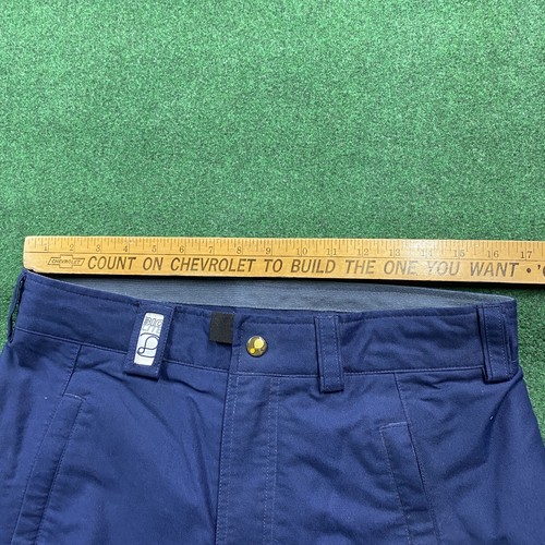 Vintage Burton Snowboard Pants Mens M Blue Y2K Ski Snow Skiing Lined FIT 33x29 - Afbeelding 7 van 11