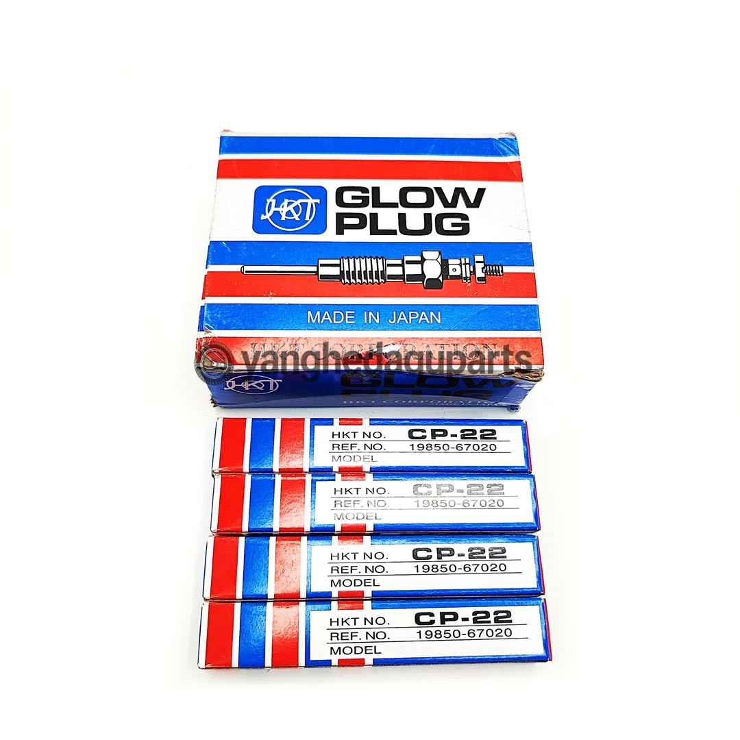 OEM 4x Glow Plug HKT CP-22 For Toyota 1KZ-TE 1CT 1KZ-T 19850-67030