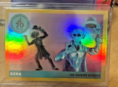 2025 Topps Disneyland 70th Anniversary Ezra Haunted Mansion Gold
