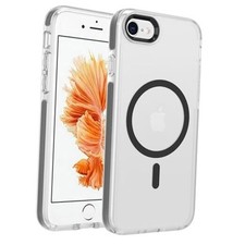 Upgraded Magnetic for iPhone SE Case iPhone SE3/SE2/8/7 3 in 1 - Black