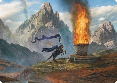 MTG Call for Aid Art Card [The Lord of the Rings: Tales of Middle-earth Art Seri