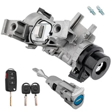 Ignition Switch Lock Cylinder w/ Remote Key Shell For 11-18 VW Jetta 1K0905851B