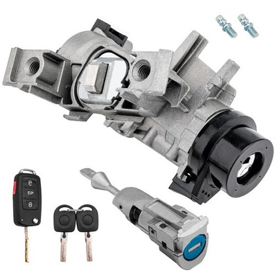 Ignition Switch Lock Cylinder w/ Remote Key Shell For 11-18 VW Jetta 1K0905851B