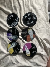 RARE ROCK QUEEN STING PRINCE ELTON BEATLES Vinyl Record Coasters Set 6 Edition