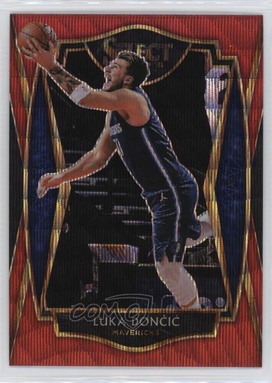 2020-21 Panini Select Premier Level Red Wave Prizm Luka Doncic Dončić #150 1lu5