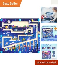 Montessori Magnetic Color and Number Maze - Educational Puzzle for Toddlers