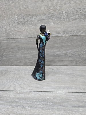Vintage Mahogany Princess 1999 Spirited Lady With Bouquet Parastone Enesco