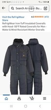 refrigiwear overalls xl