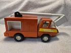 Vintage Hard To Find Tonka Orange 11" Bucket Utility Truck 1970's Nice Condition