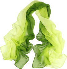 PANTONIGHT Long Chiffon Sheer Scarf Gradient Shaded Colors Lightweight Scarf for