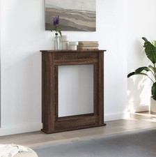 Fireplace Surround Brown Oak 75x20x87.5 cm Engineered Wood vidaXL