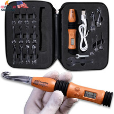 Vintage Counting Crochet Hook Set Light Up Digital 17 Interchangeable