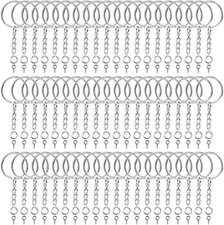 360 Pcs Keychain Rings Kit with Chain and Jump Rings for Diy Crafts Keychain