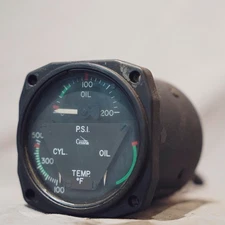 22-804-017-1 (Alt: CM2634-N3) Garwin Tri-Gauge Engine Indicator