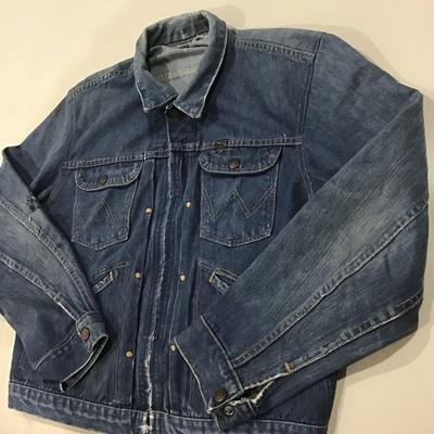 Wrangler Men 60S 70S 24Mjz Denim Jacket 42 Vintage Limited Edition 