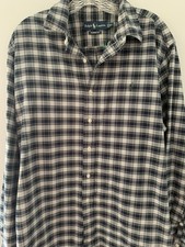 Polo Ralph Lauren Classic Fit Button Down Flannel Shirt Size XL Plaid . Preppy