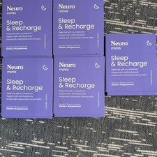 Neuro Mints Sleep  Recharge 5 Packs 1mg Melatonin BotanicalsChamomileLemonBalm