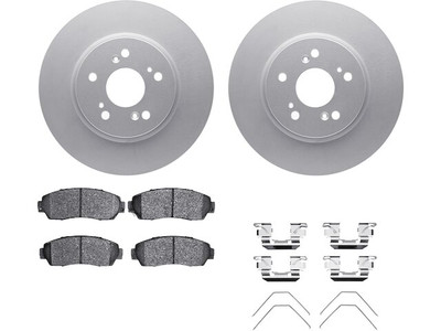 For 2012-2015 Honda Crosstour Brake Pad and Rotor Kit Dynamic Friction 36648BTSK