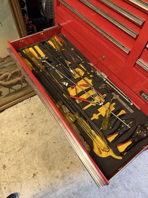Proto Master Mechanics Tool Box And Tools J444142-15RD & J444119