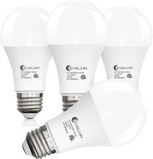 4-Packs A19 LED Light Bulbs,100 Watt Equivalent 5000K Daylight Bright Bulbs Effi