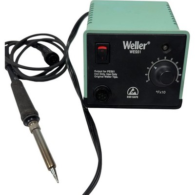 Weller WES51 Soldering Station ESD Safe 60W 120V Power Unit and Soldering Iron