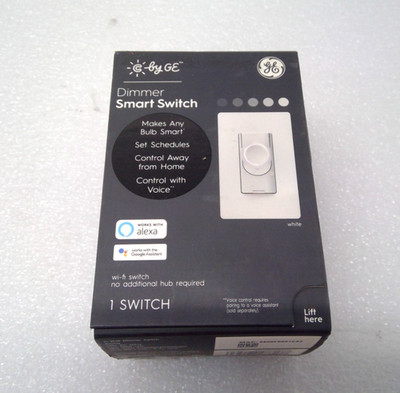 GE Dimmer Smart Switch GE CSWDMBLBWF1/ST1P With App Voice Control