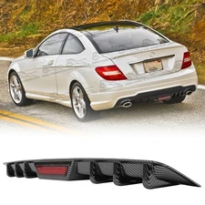 Carbon Look Rear Bumper Diffuser Lip Body Kits For Mercedes Benz W204 C300 C350