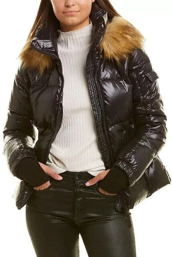 S13 Allie Down Puffer Hooded Warm Winter Jacket Womens M, XL SLIM FIT Black $265
Opens in a new wind