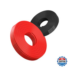 16AWG Flexible Electrical Wire 100FT Red/Black Power Cable Stranded Copper