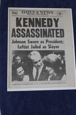 *****FINAL NOVEMBER 23rd 1963 N Y DAILY NEWS "KENNEDY ASSASINATED" PRISTINE COPY
