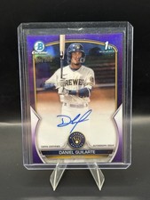 DANIEL GUILARTE 2023 BOWMAN CHROME 1ST PURPLE REFRACTOR AUTO /250
