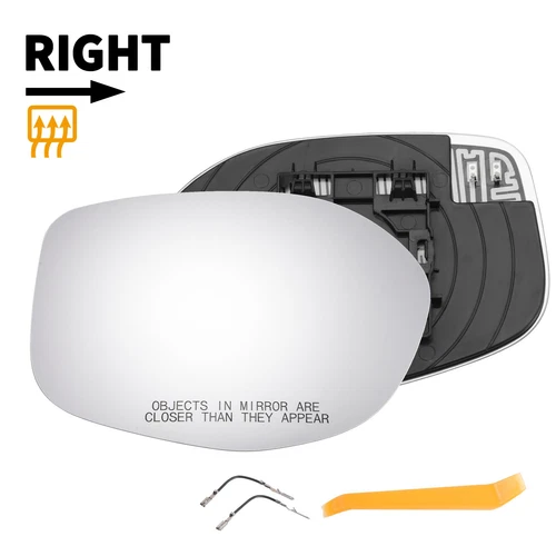 Car Right Side White Mirror Glass w/ Back Heated for Honda Odyssey 2014-2017