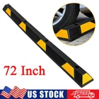 72" Rubber Curb Parking Block Garage Car RV Trailer Wheel Floor Stopper Stop Aid