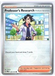 Professor's Research (Professor Sycamore) - 125/131 - Prismatic Evolutions - Poke Ball Pattern