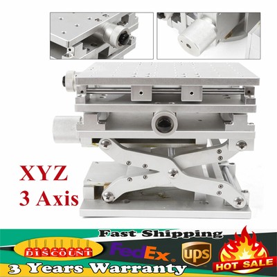 XYZ Axis 3D Workbench 3 Axis Moving Work Table Laser Marking Machine Optical Lab
