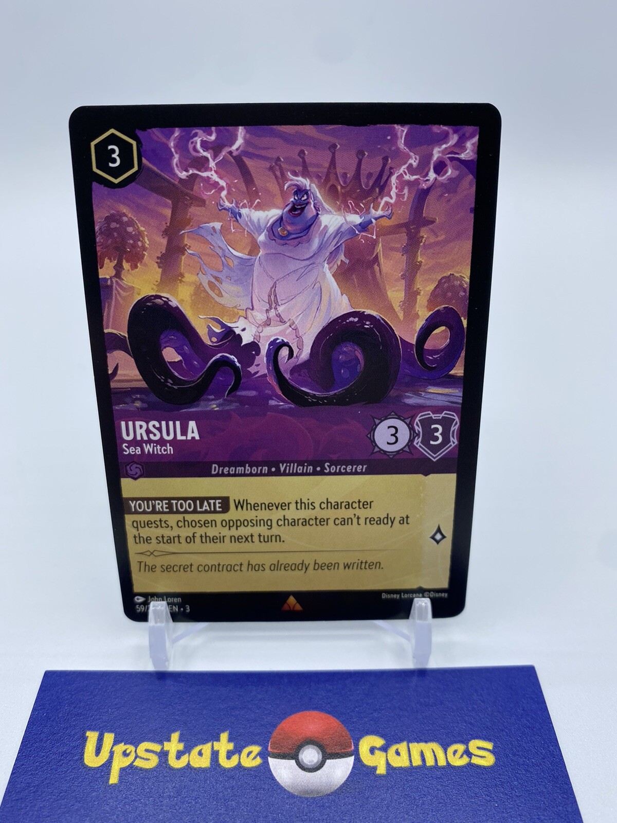 Ursula 59/204 Rare NON-FOIL Disney Lorcana - Into the Inklands NM