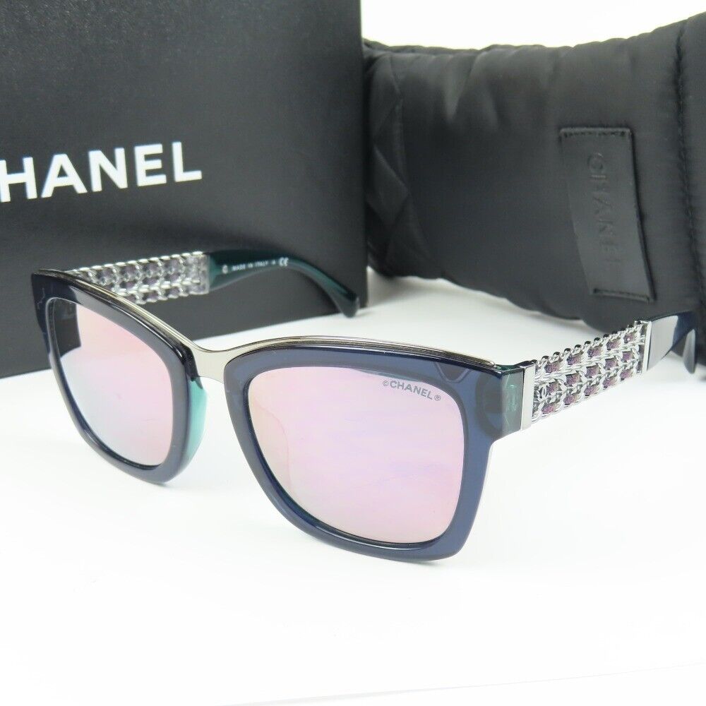 CHANEL 5362-Q-A 53 21 140 Sunglasses Green authentic Women CHANEL 5362-Q-A 53 21 140 Sunglasses Green authentic Women