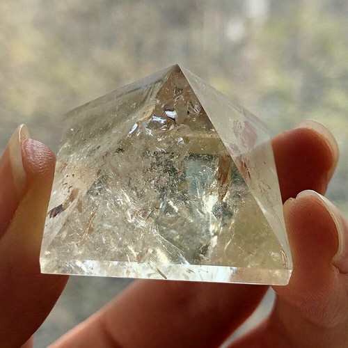 Natürliche Quarz Kristall Pyramide Chakra Heilenergie Edelstein Turm Unikat Dekor - Bild 13 von 164