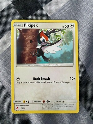pokemon pikipek card Pokemon Promo Rare Holo Pikipek SM07