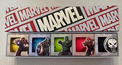 NEW 2021 VOLVIK X Marvel Hero Golf Ball 5 Piece Set Vivid Pack V 3 Piece