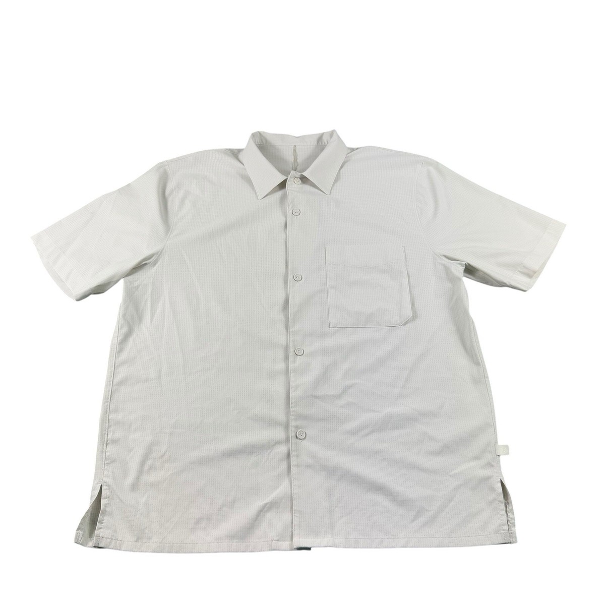トップス Happy... Lululemon Airing Easy Gray S/S Performance Button Front Size 2XL