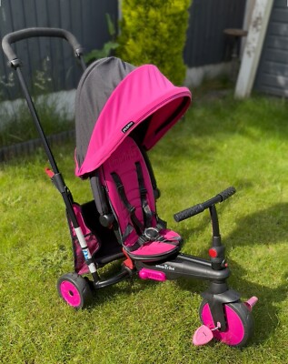 SmarTrike STR7 Faltkinderwagen, Kinderwagen, Trike Bike Kinder, Parent Push Pink NEUWERTIG