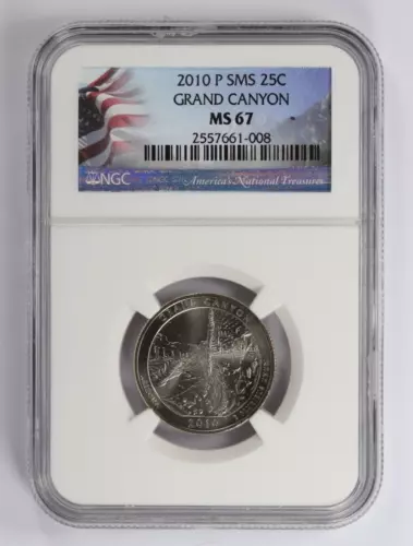 2010-P Grand Canyon National Park Quarter 25C NGC MS67