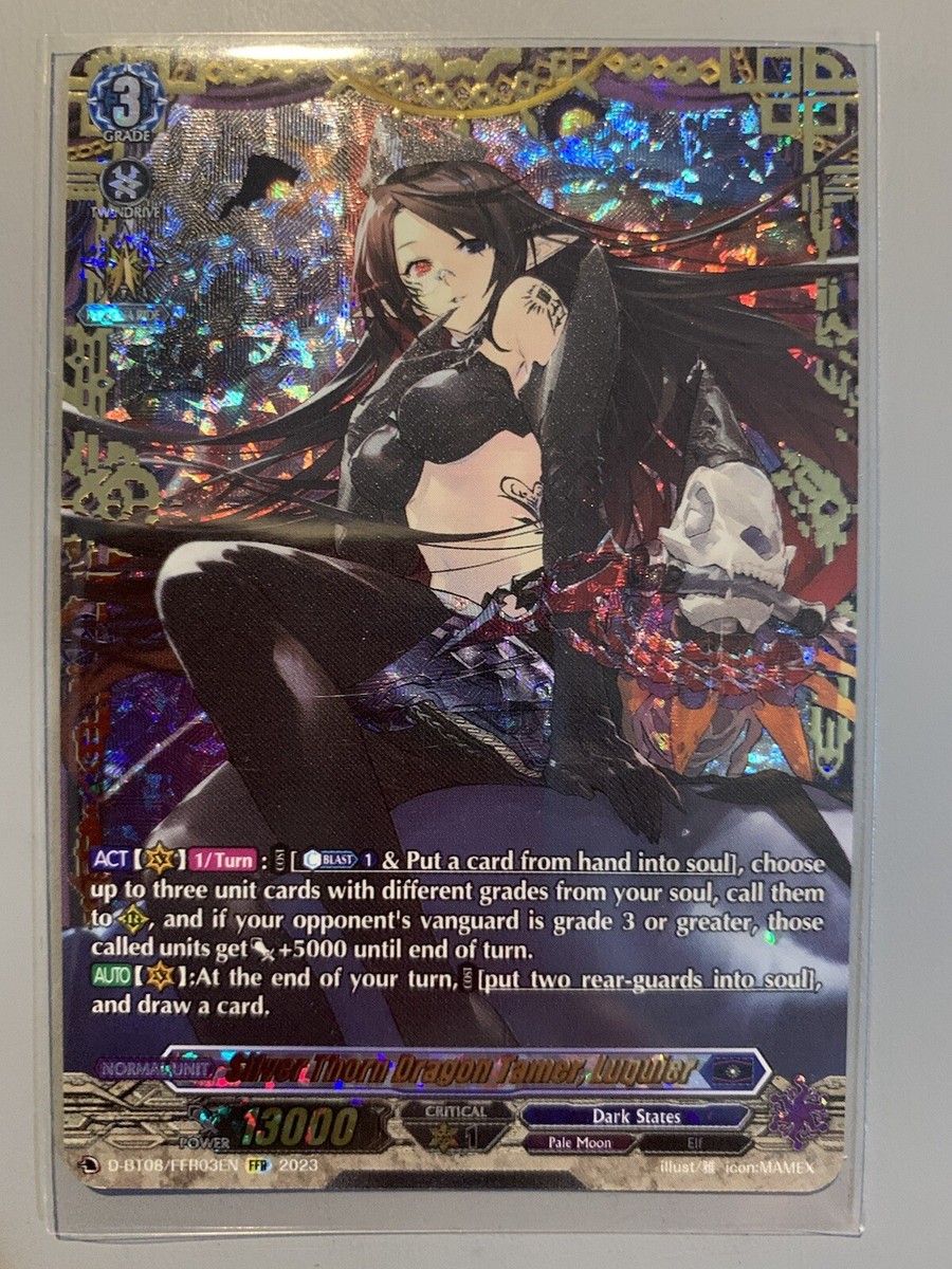 CARDFIGHT VANGUARD SILVER THORN DRAGON TAMER LUQUIER PALE MOON D