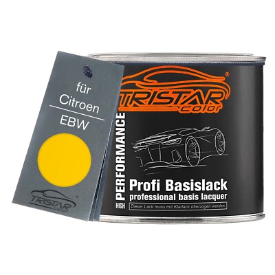 Autolack Dose spritzfertig für Citroen EBW Jaune Hertz C25 Basislack 0,5L