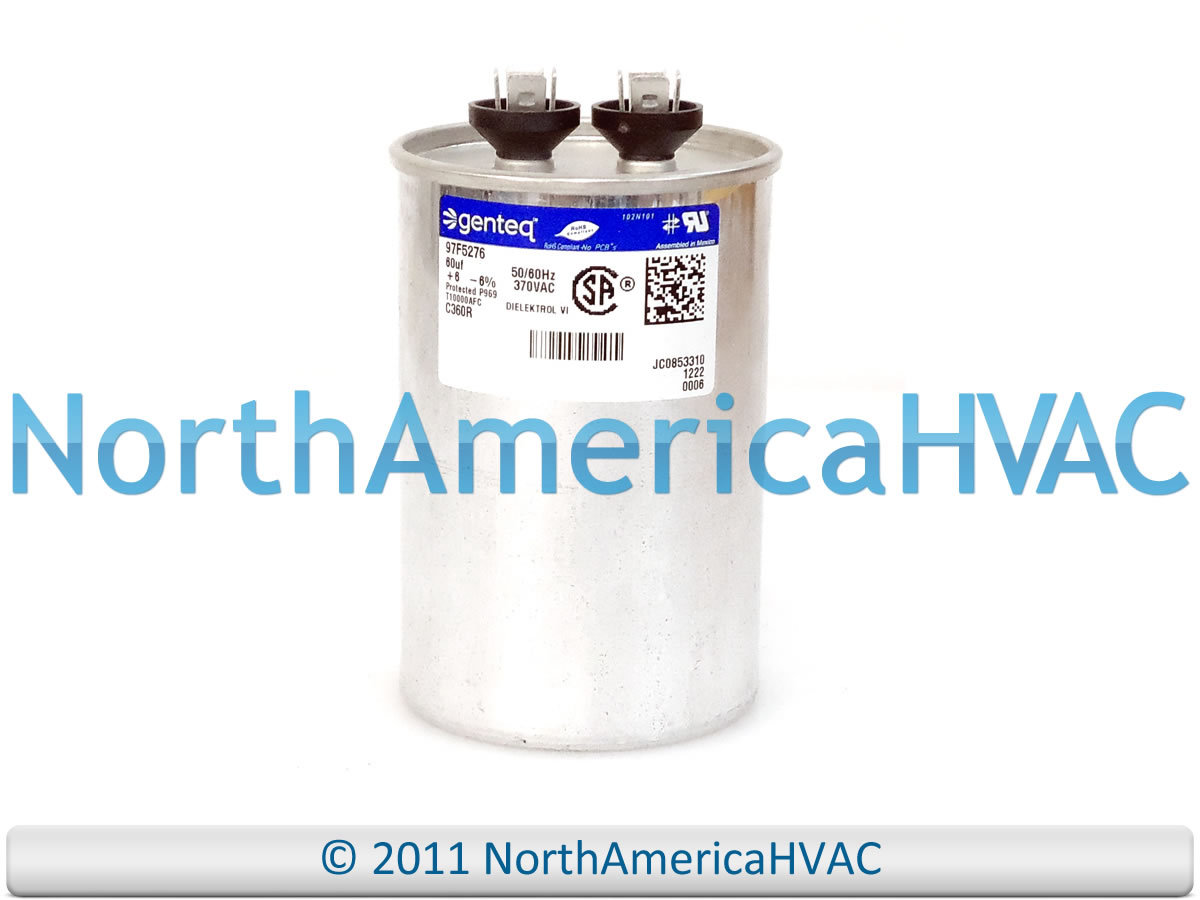 Capcom Capacitor Run 60 uf MFD 370 Volt Fit GE Genteq 97F5276