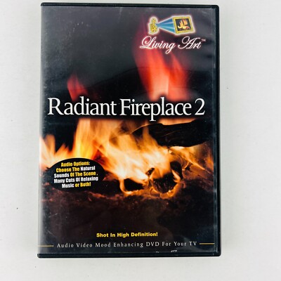 Living Art - Radiant Fireplace 2 DVD HD Natural Sounds Ambiance