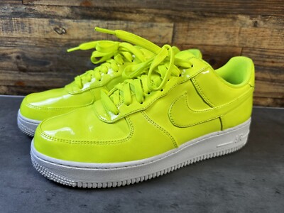 Nike Air Force 1 '07 LV8 VOLT UV AJ9505-700 Sneakers Mens US 9.5 Neon