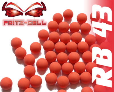 500 x RB Cal.43 orange Rubberball Gummigeschosse Fritz-Cell kompatibel mit T4E R