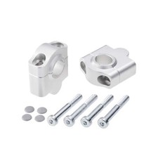 Rialzo manubrio 30mm argento per BMW R 80 GS Basic (1996) 247E